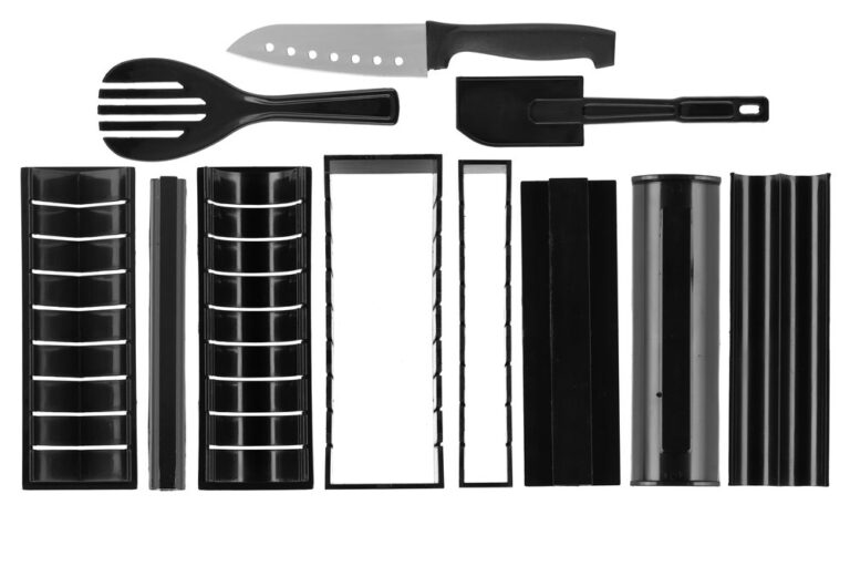 The Kit Company The Kit company Sushi Making Kit 15 pcs Equipment & Tools  inc Detailed ebook Professional Sushi Knife, Spatula with carry case
